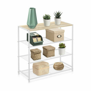 Confortime Regal aus Holz und Metall in Weiß - homely Family Shop