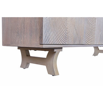 Detailansicht Anrichte mit Holzmaserung und Füßen aus Mango-Holz - homely Family Shop
