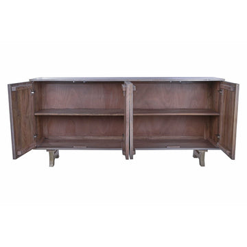 Weiße DKD Home Decor Anrichte aus Mango-Holz mit Regalen - homely Family Shop