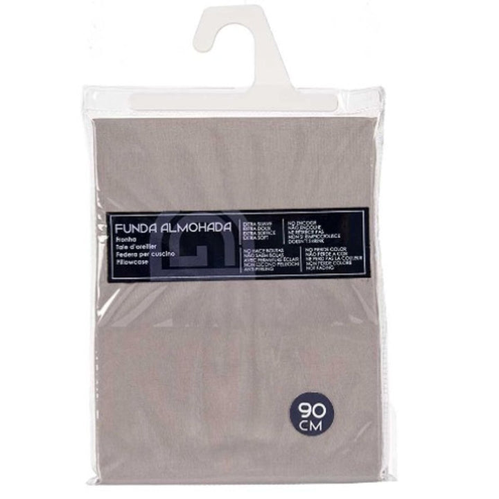 Anthrazit Kissenbezug in Verpackung. Einfarbiges Design, perfekte Passform und Farbechtheit.