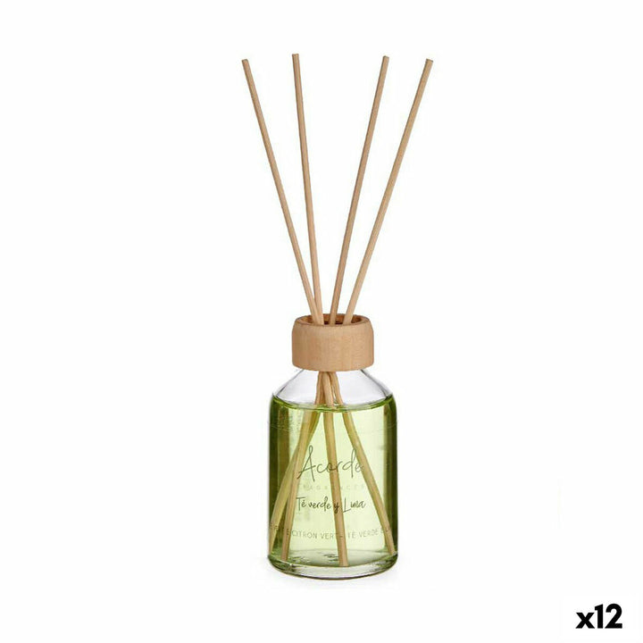 Grüner Tee Duftstäbe: Neon grün, 50 ml. Aromatherapie für ein frisches Ambiente.