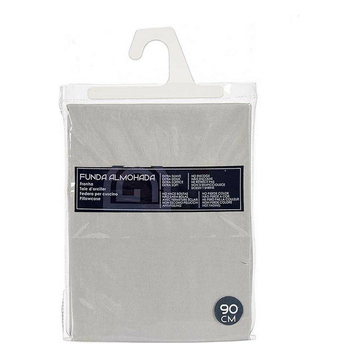Grauer Kissenbezug (90cm) im Paket. Extra weich und farbecht.