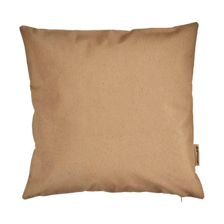 Beiger Kissenbezug, 45x45 cm. Schlichtes Design und subtile Textur.
