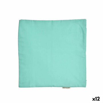Türkis Kissenbezug (45x45 cm). Schlichtes Design, frische Farbe.