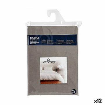 Anthrazit Bettlaken 90 cm, 12 Stück. Farbe ist Anthrazit und zeigt ein kleines Fenster mit Lifestyle-Bild.