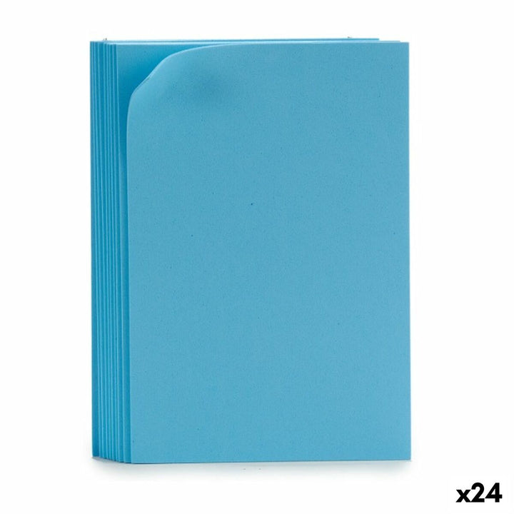 Stapel hellblauer Moosgummi Pincello Bastelplatten, 24 Stück - homely Family Shop