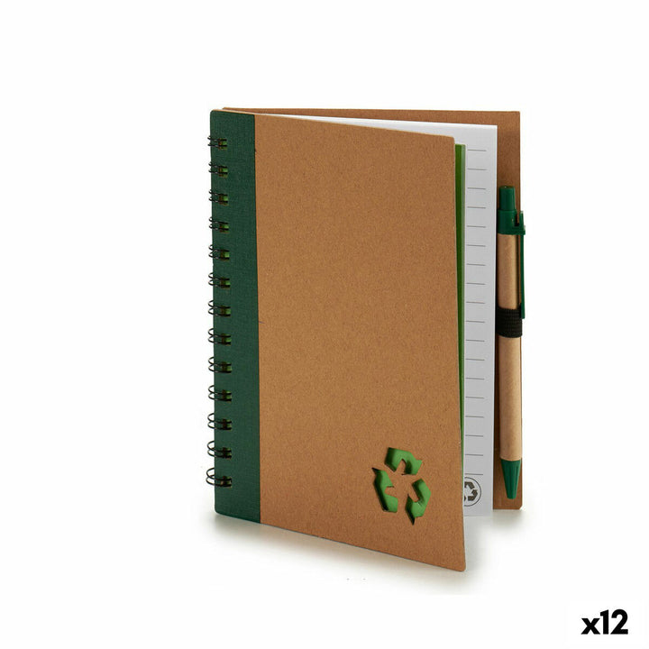 Mini Ringheft aus Recyclingkarton mit Stift - Homely Family Shop