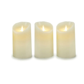 Creme LED Kerzen Set mit oszillierendem Licht - homely Family Shop
