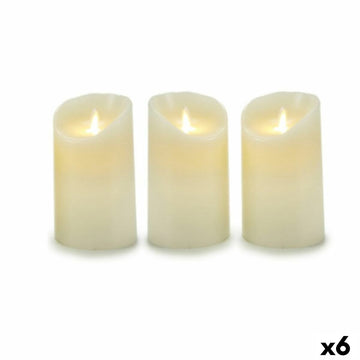 Creme LED Kerzen Set mit oszillierendem Licht - homely Family Shop