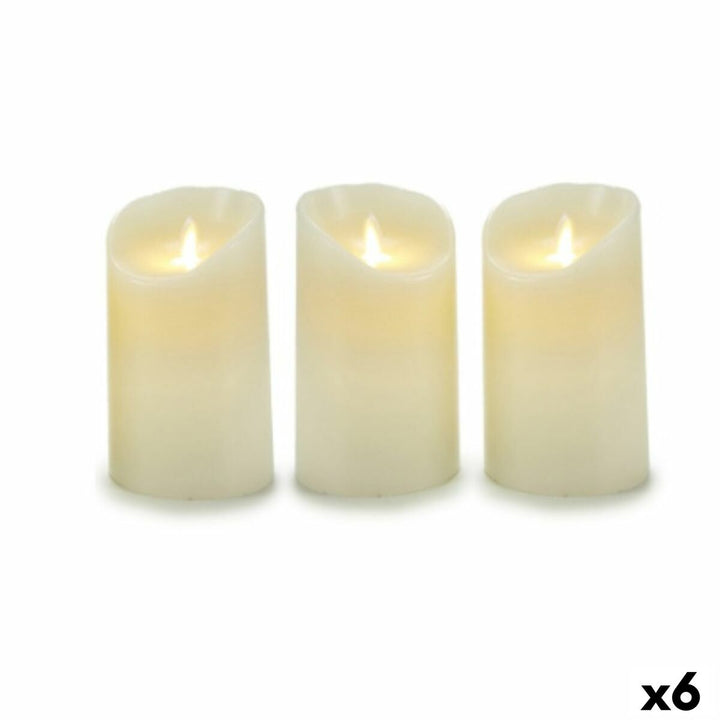 Creme LED Kerzen Set mit oszillierendem Licht - homely Family Shop