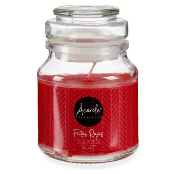 Duftkerze Rote Früchte im Glas mit Deckel. Fruchtige Aromakerze für gemütliche Stunden.
