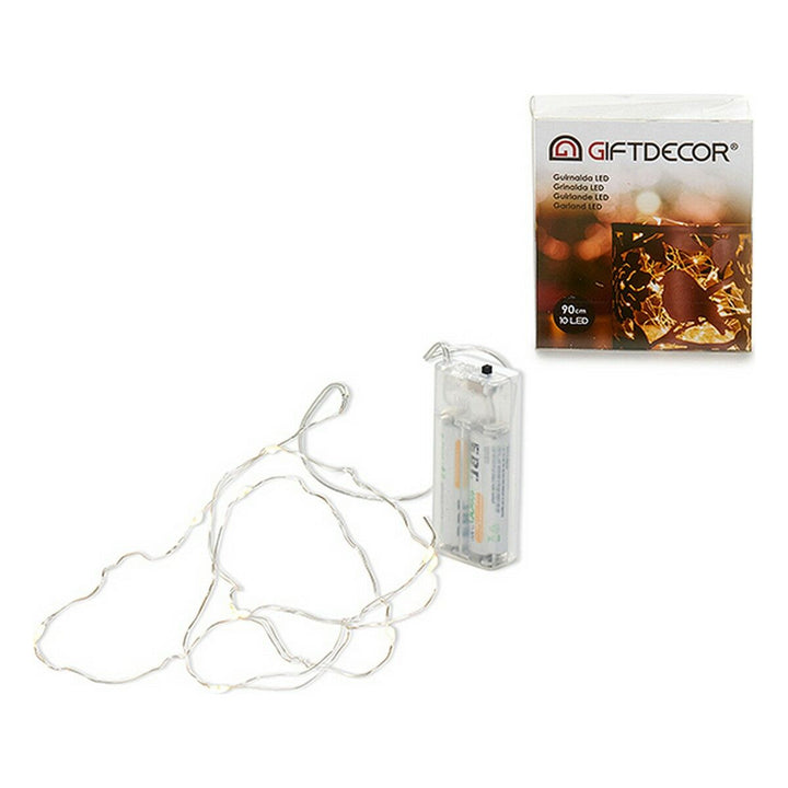 Helle GIFTDECOR LED Lichterkette, 90cm, durchsichtiges Kabel - homely Family Shop