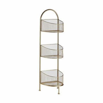 Edles goldenes Metallregal mit drei Körben - homely Family Shop