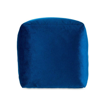 Blauer Samt Puff Hocker 30x30cm - Homely Family Shop