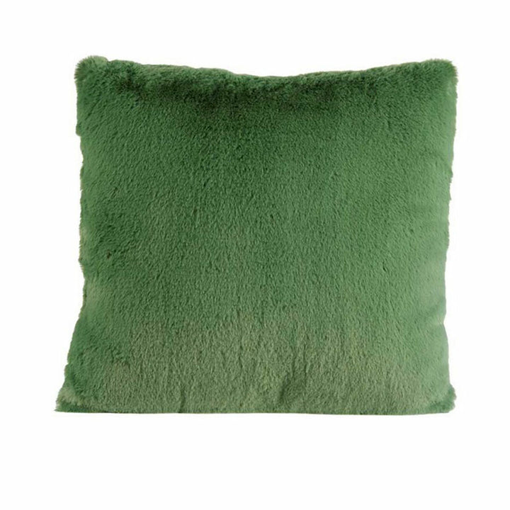 Grünes Kissen mit weicher Textur. Dekokissen für Wohnzimmer.