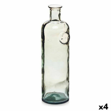 Champagnerfarbene Deko Flasche mit Stempel, 14x44x13cm, 4 Stück
