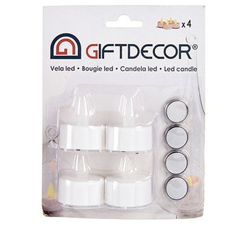 Giftdecor LED Kerzen Set mit Batterien in Weiß - homely Family Shop