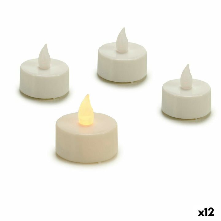 Weiße LED Kerzen mit Flackereffekt, 12 Stück - homely Family Shop