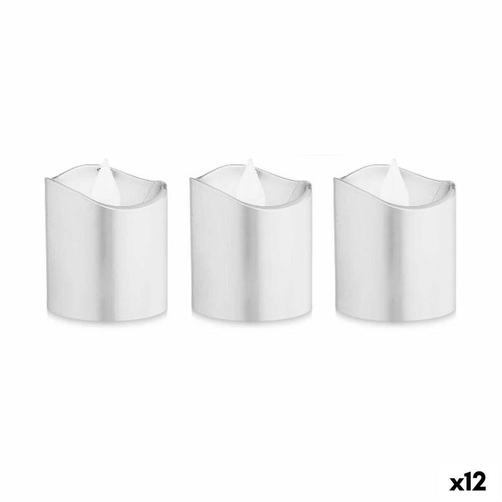 LED Kerzen Set in Silber, 12 Stück - homely Family Shop