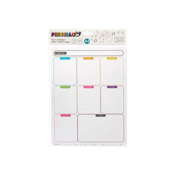 Pincello Wochenplaner A4, Magnettafel mit bunten Tagesfeldern - homely Family Shop
