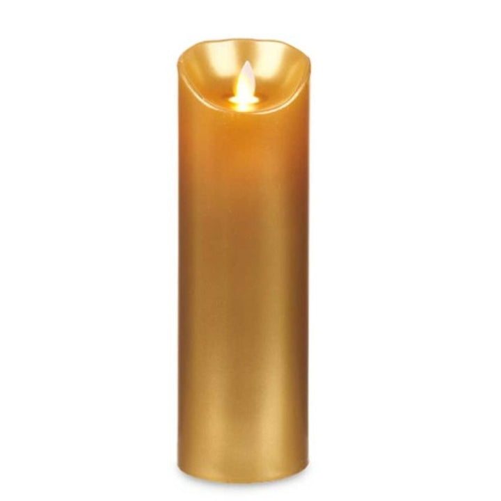 Goldene LED Kerze mit Flammeneffekt - Homely Family Shop