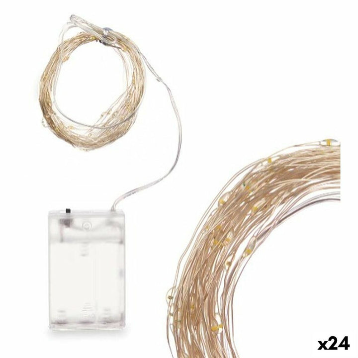 Weiße LED Lichterkette mit Batterie für festliche Beleuchtung - homely Family Shop
