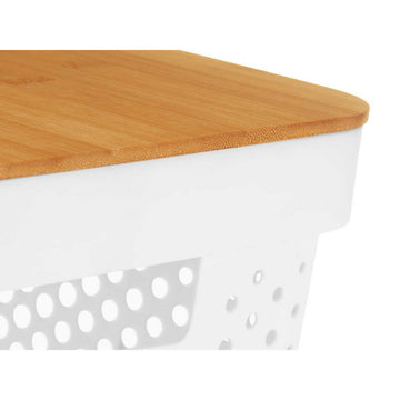 Detail Aufnahme: Kinvara Aufbewahrungsbox mit Holzdeckel - homely Family Shop