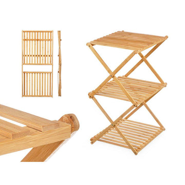 Regal CH68220-5 Bambus Regale mit 3 Ablagen - homely Family Shop