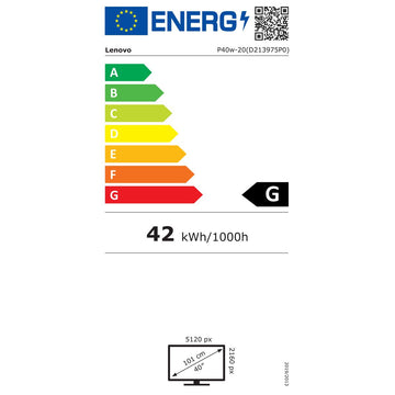 Energieeffizienzlabel des Lenovo 5K Ultra HD Monitors - Homely Family Shop