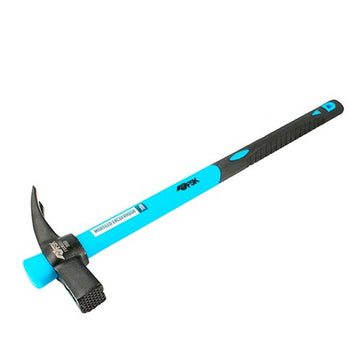 Ferrestock Hammer mit blauem Griff. Der Hammerkopf ist schwarz und strukturiert.
