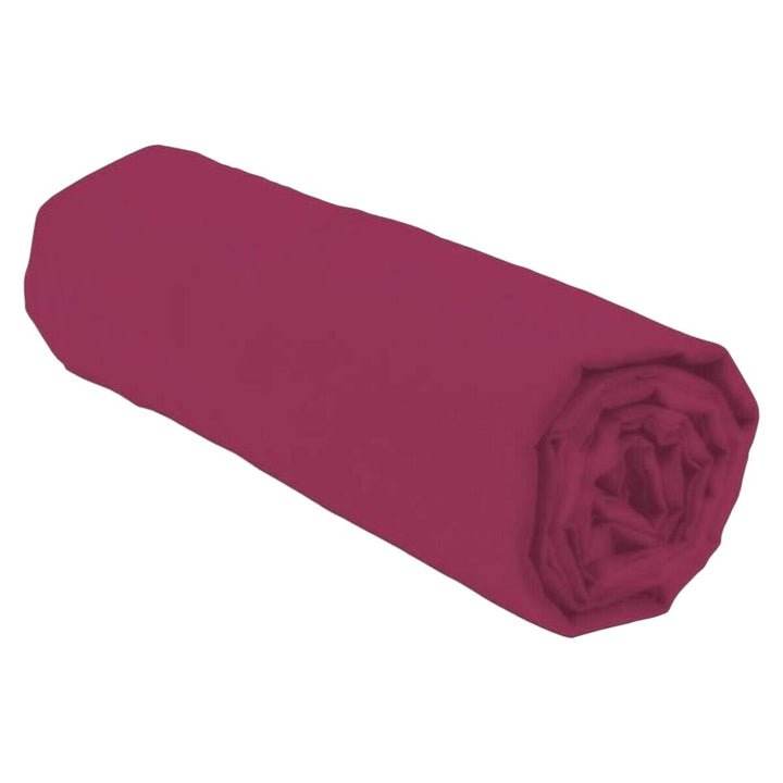 Gerolltes Spannbetttuch Lovely Home LH71610 in Pink Rose Farbe.