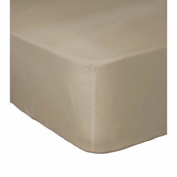 Beige Spannbetttuch 180x200 cm, glatte Oberfläche für Lovely Home.