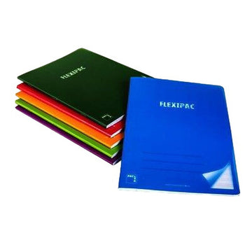 Pacsa Notizbuch A4, 6 Stück. Bunte 5x5 Notizbücher in Grün, Rot, Orange, Lila und Blau.