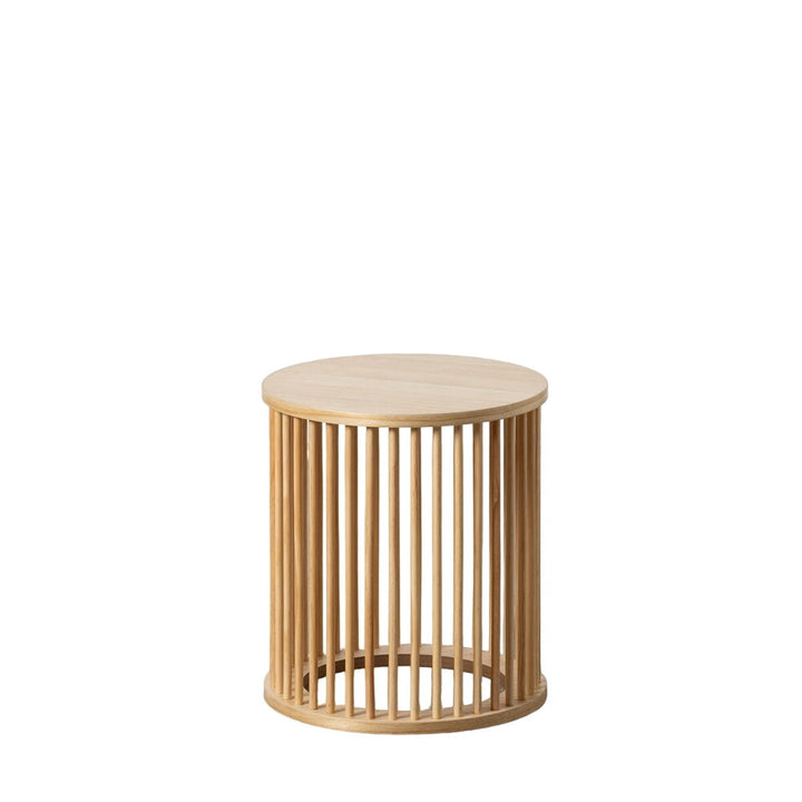 Beige STICK Beistelltisch mit Holzstäben Design - homely Family Shop