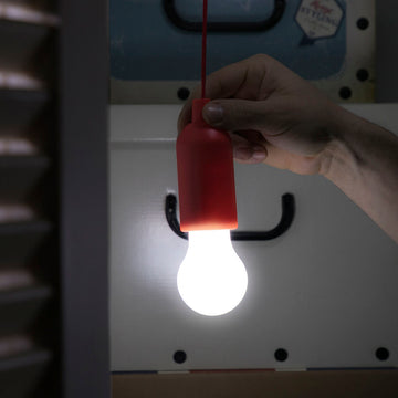 InnovaGoods LED Glühbirne mit roter Schnur für tragbare Beleuchtung - homely Family Shop