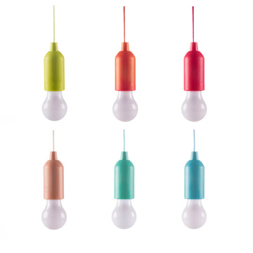 Bunte LED Glühbirnen mit Schnur, tragbare Leuchten - homely Family Shop