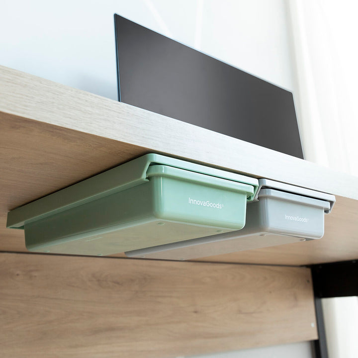 InnovaGoods Schreibtisch Schubladen Set, selbstklebend und praktisch - homely Family Shop