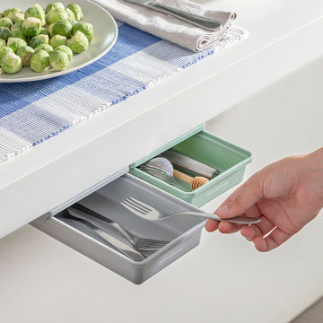 InnovaGoods Schubladen zur Selbstmontage unter dem Tisch. Praktische Aufbewahrung - homely Family Shop