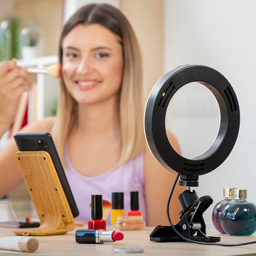 Lumahoop Selfie Lichtring mit Halteklammer für optimale Ausleuchtung - homely Family Shop