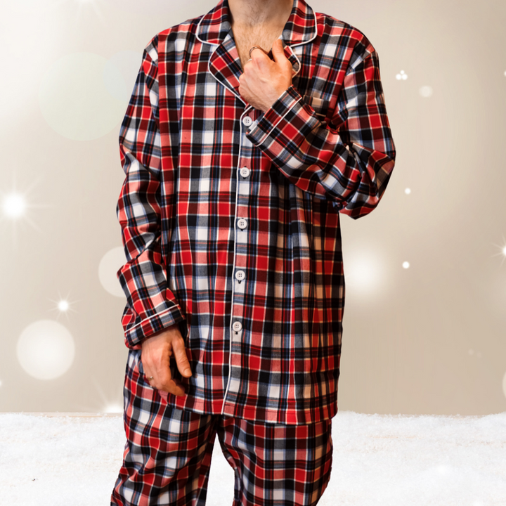 karierte Baumwoll Sleepwear für die Familie - homely Family Shop