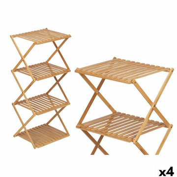 Natürliche Bambus Regale CH68220-5, 3 Ablagen - homely Family Shop