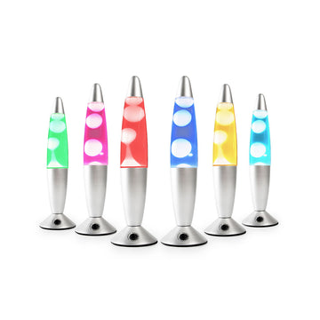 Mehrfarbige LED Lavalampe Kolemp mit Silberbasis - homely Family Shop